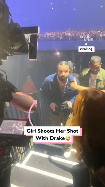 Girl shoots her shot with Drake