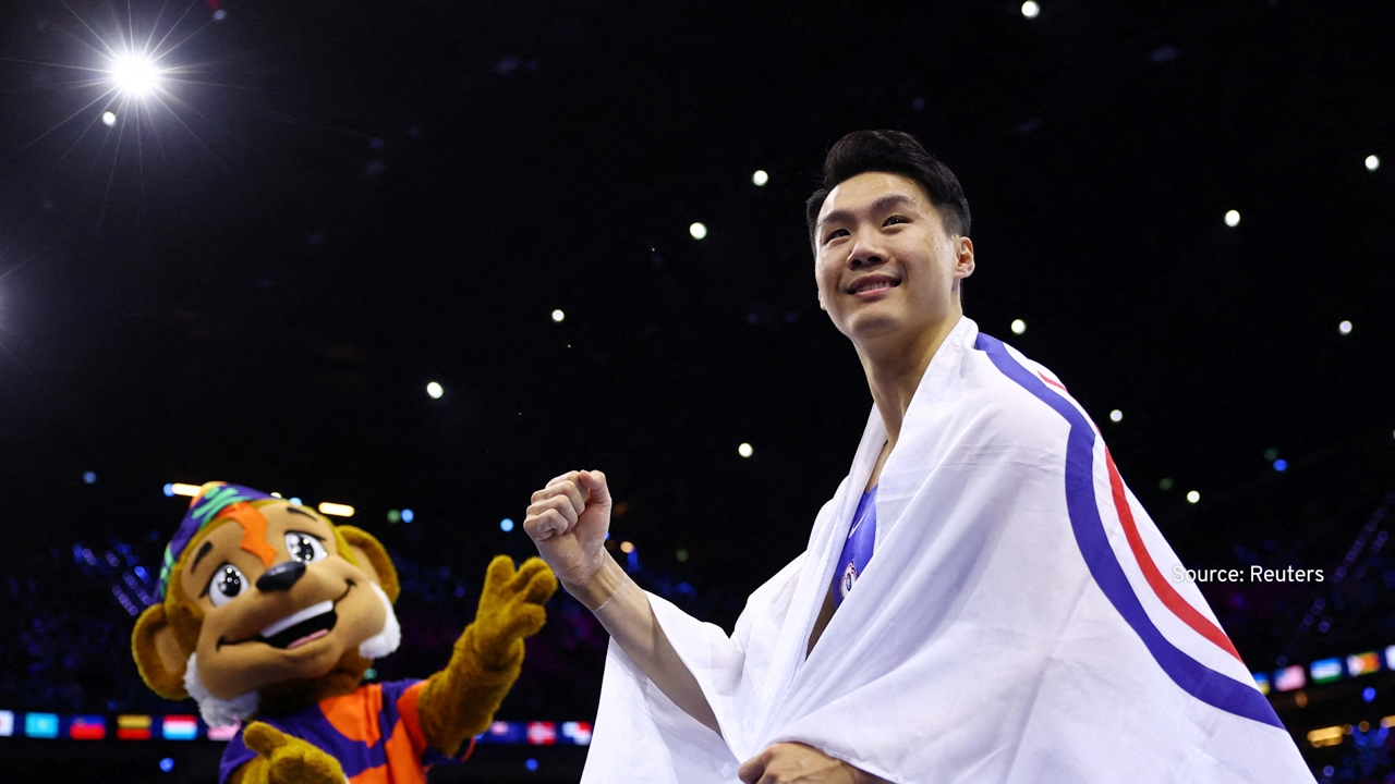 Tang Chia-hung wins historic gold at gymnastics championships