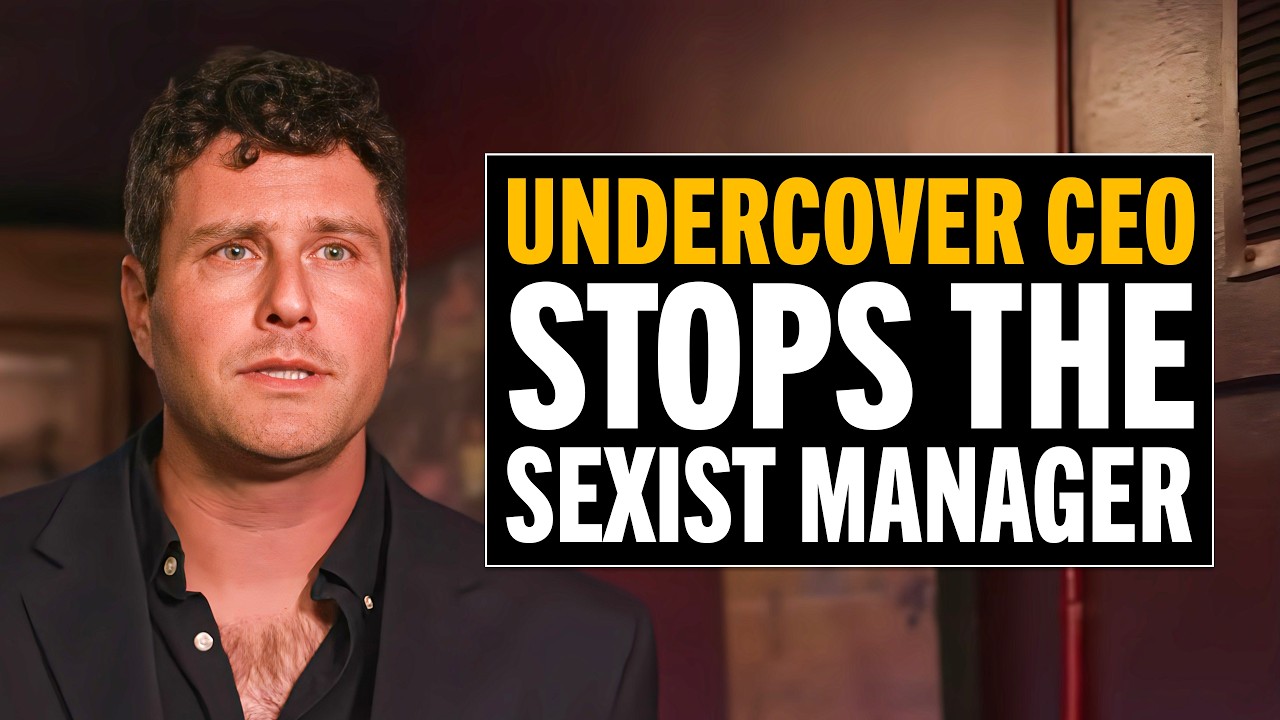 Undercover CEO exposes a sexist manager who mocks a disabled woman