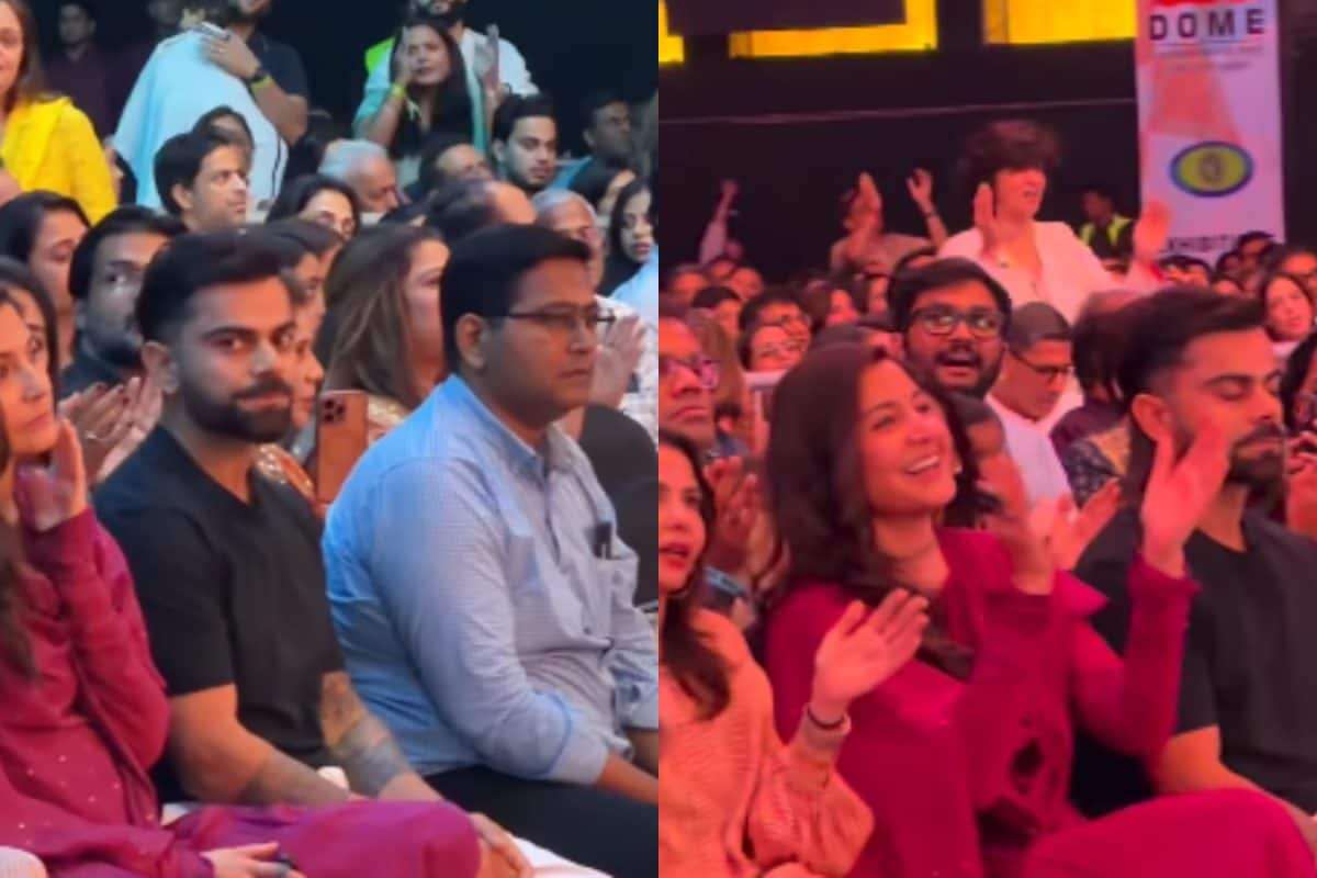 Anushka Sharma-Virat Kohli attend Krishna Das’ concert in Mumbai, later ...
