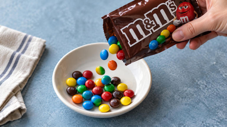 The white 'm' on M&M's started out black