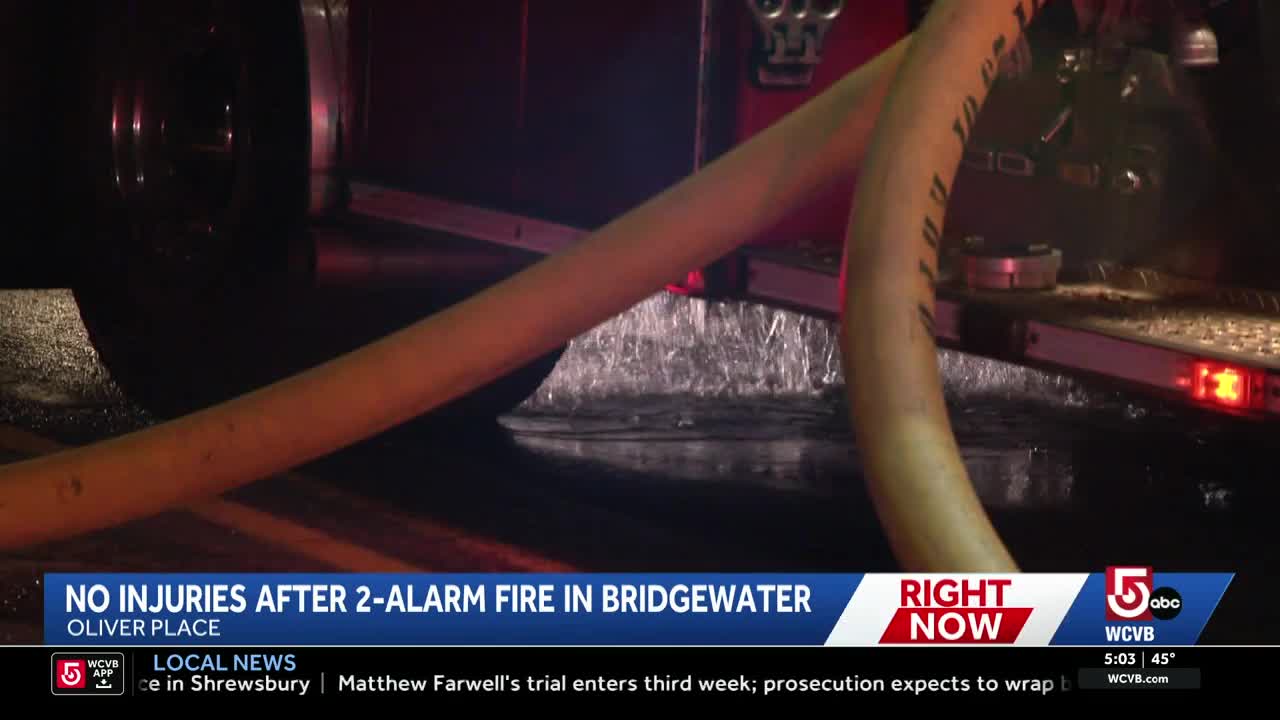 Fire damages home in Bridgewater, Massachusetts