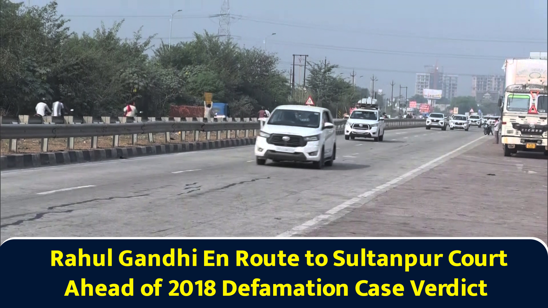 Rahul Gandhi en route to Sultanpur court ahead of 2018 defamation case ...