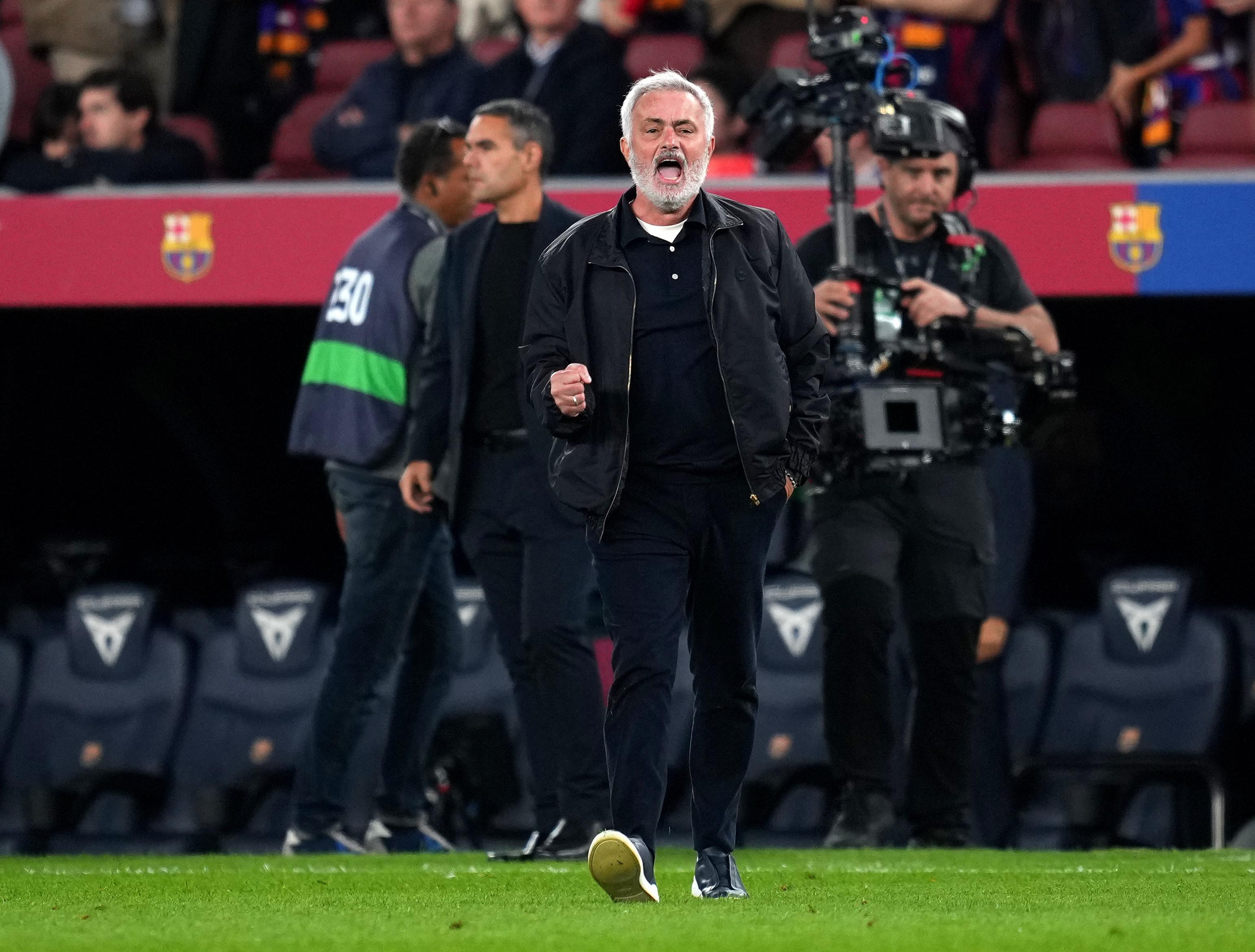 José Mourinho throws a bucket of cold water realism on Barcelona at ...