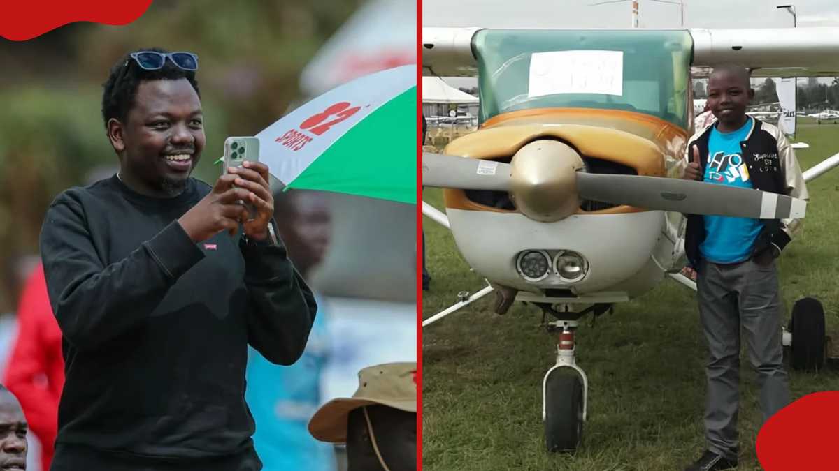 George Ruto: The boy who once posed next to a plane is now flying choppers