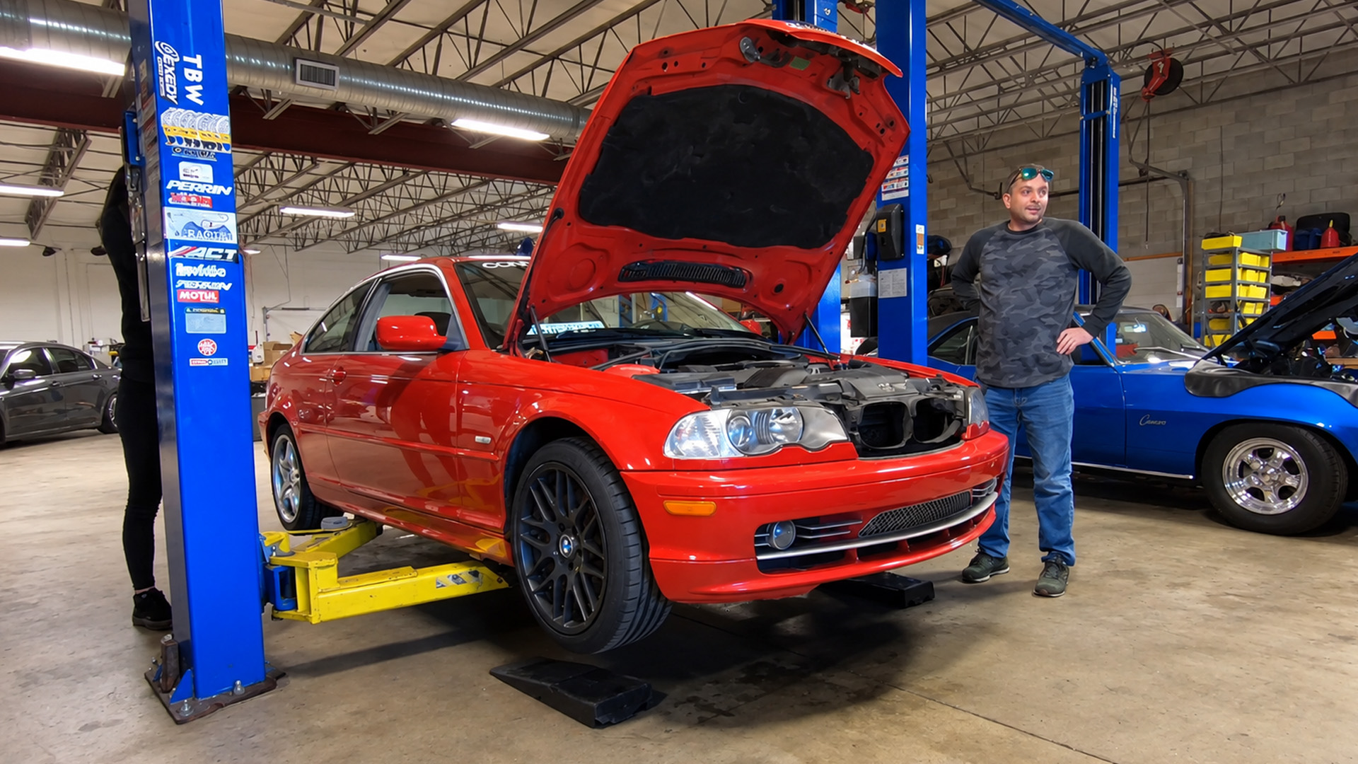 A simple BMW alignment reveals a leaking water pump