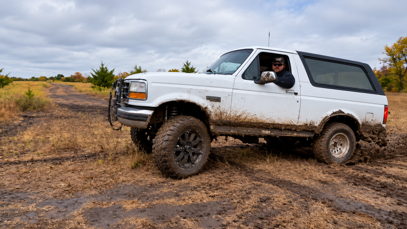 He bought a $1,500 Ford Bronco and built it for difficult off-road trails