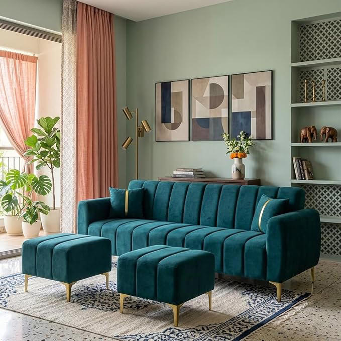 Create a cosy family lounge with these L-shaped sofa sets on Amazon ...