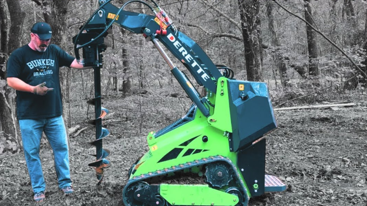 Chinese mini skid steer auger test reveals what it can handle