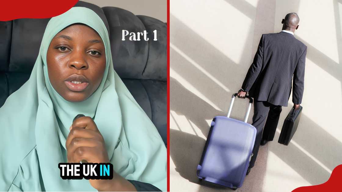 Woman sheds tears as husband returns to UK without her, sends divorce ...