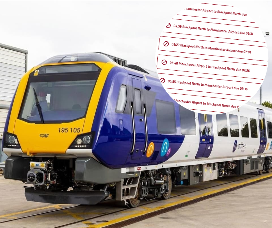 Travel chaos amid mass Blackpool North train cancellations on busy ...
