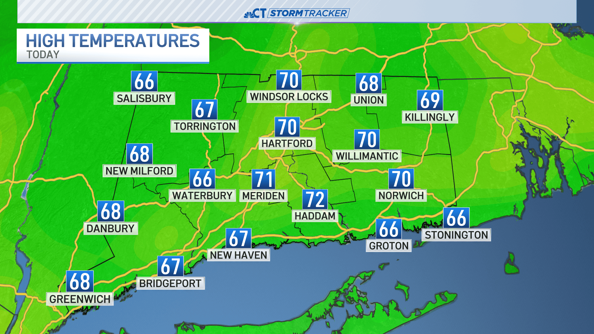 Mild day on tap for Monday