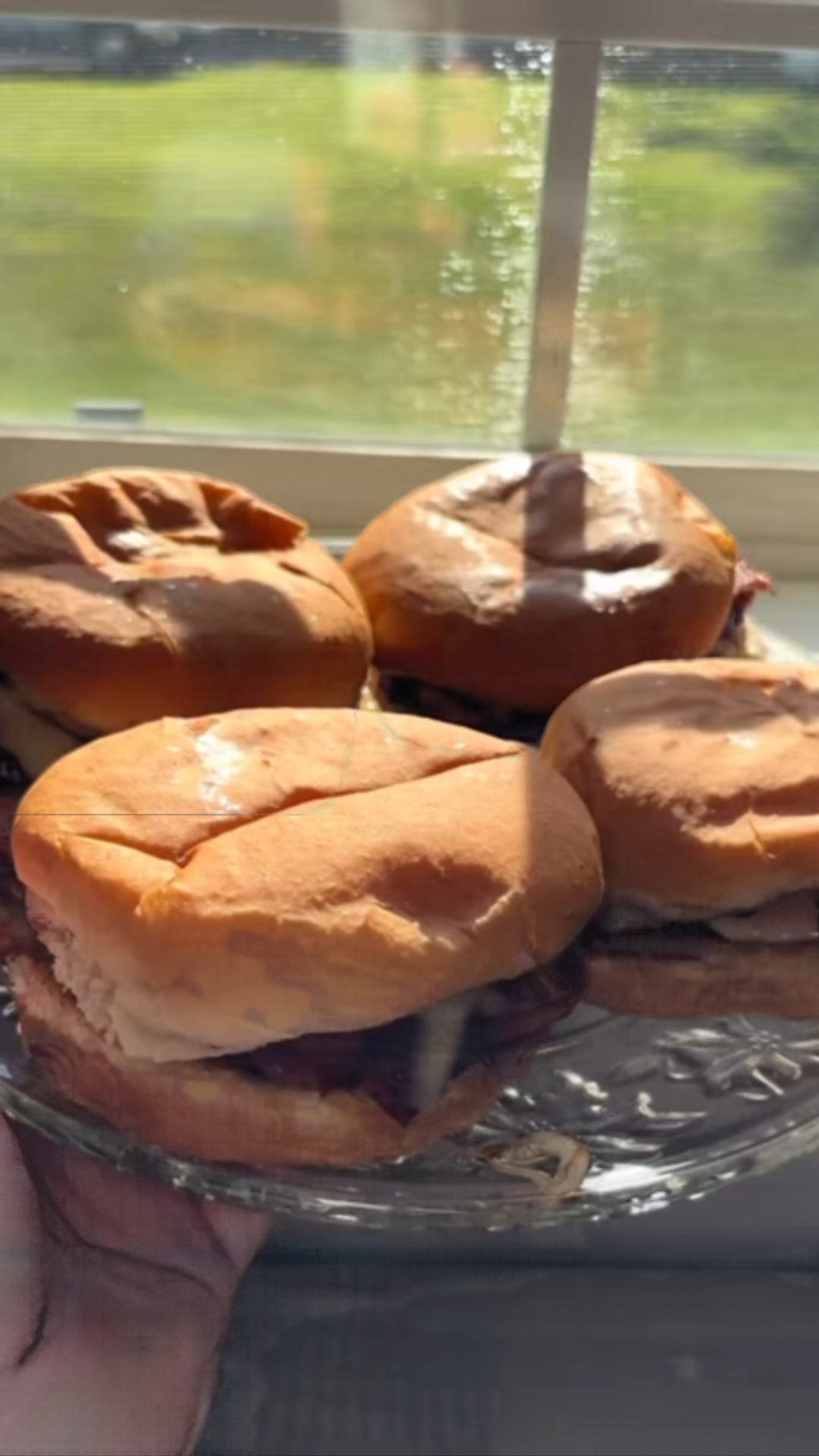 Preparing bacon and chicken sandwiches at home