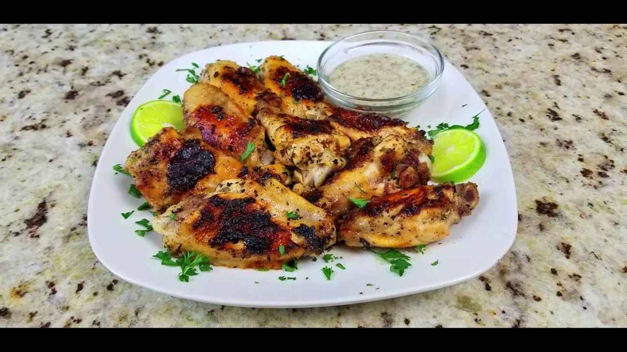 Miami-style chicken wings marinate in mojo for 24 hours before griddling