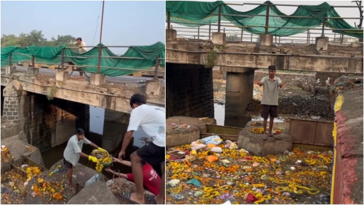 Bittu Tabahi returns to clean Ajnar river, man flings garbage bag ...