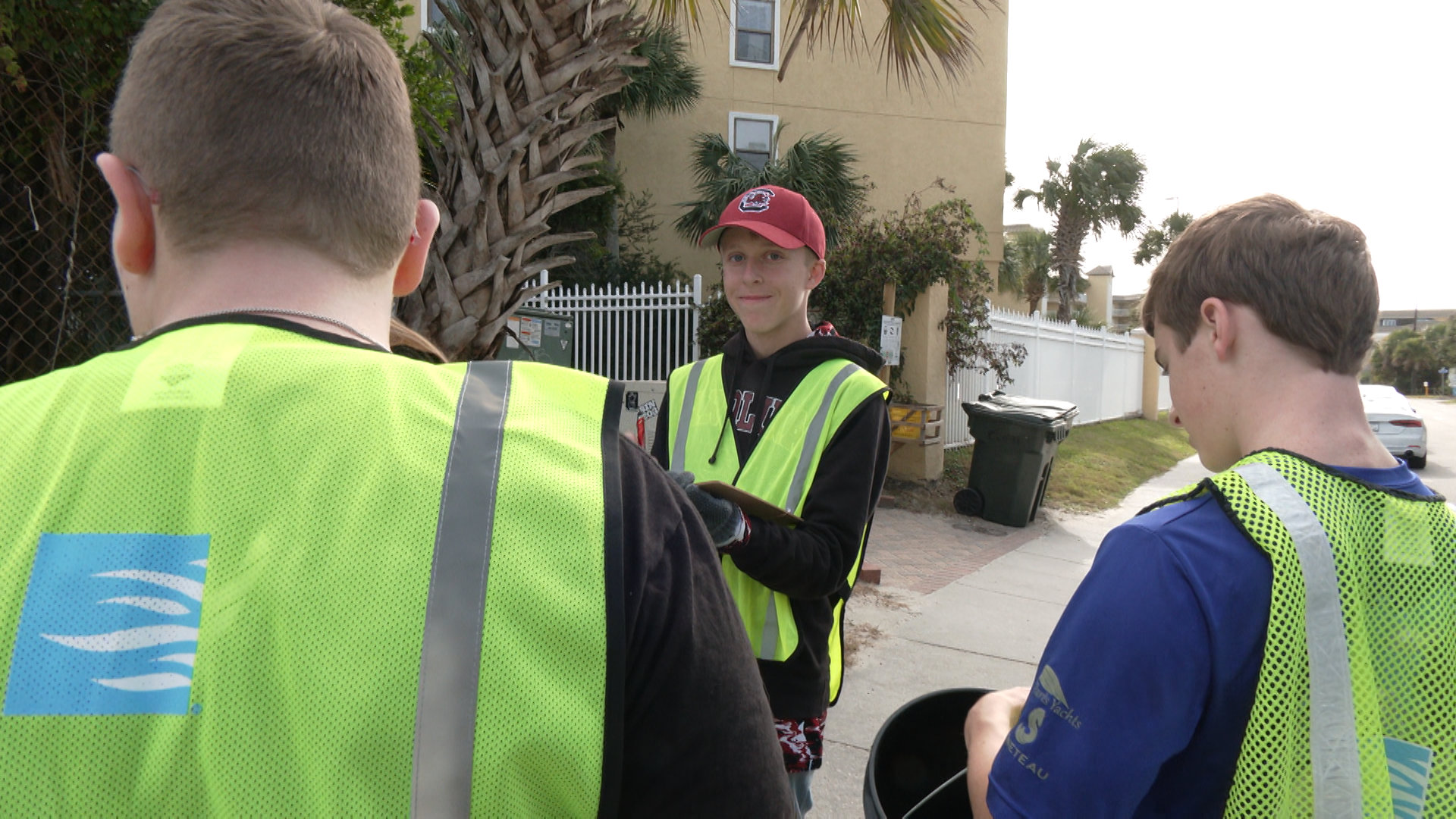 Costumed volunteers help clean Folly Beach during annual litter sweep
