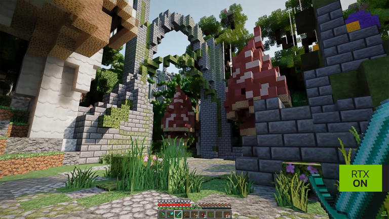 NVIDIA transforme Minecraft Java avec RTX Remix, DLSS 5 et path tracing