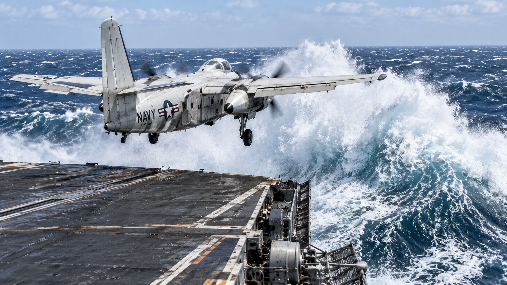 Inside the 1971 Navy aircraft launch that met an enormous wave