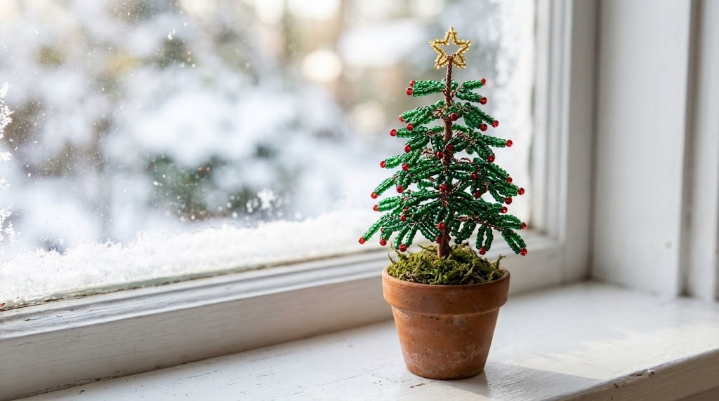 Beaded Christmas trees: 16 sparkly handmade ideas that look way more ...