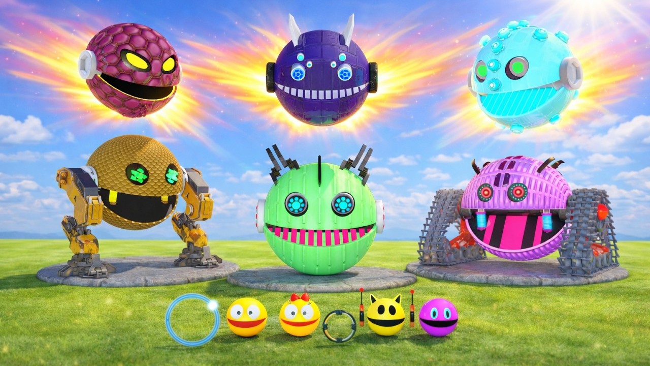 Pacman & the cool robot friends – Polarity Ring & Momentum Loop