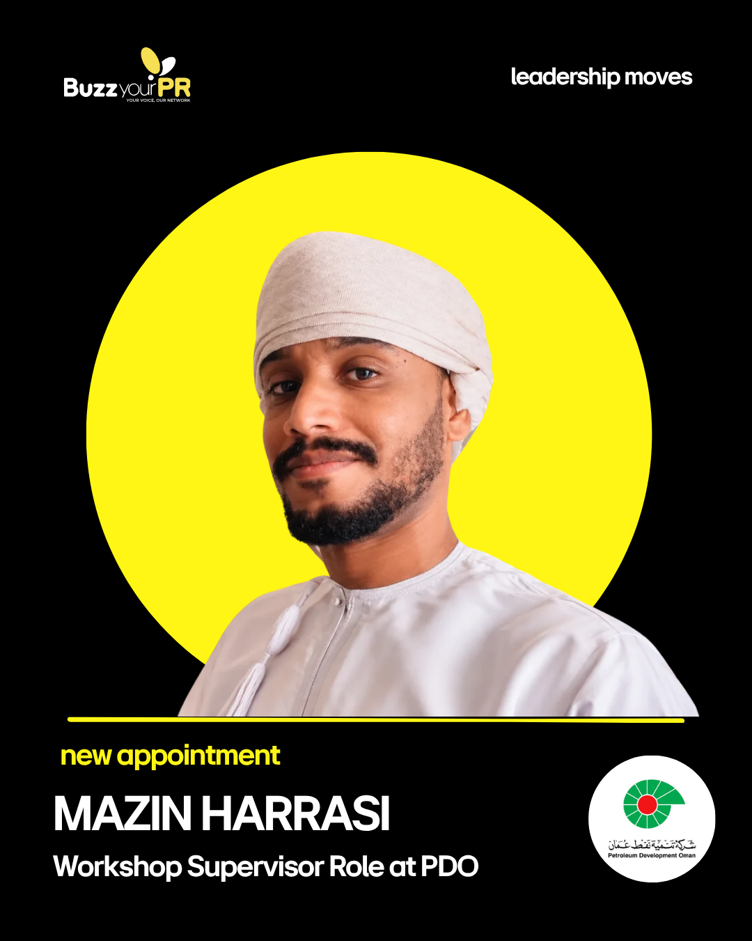 Mazin Harrasi takes workshop supervisor role at PDO