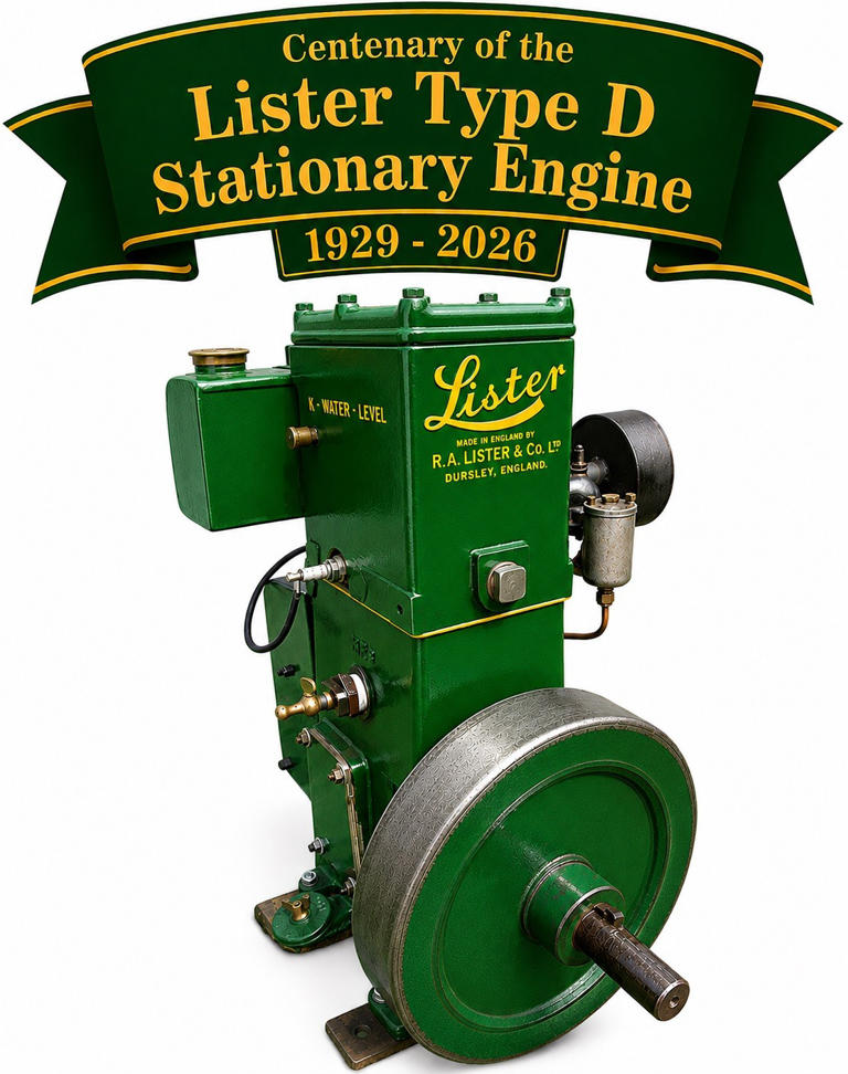 Centenary of the Lister Type D stationary engine 1926-2026