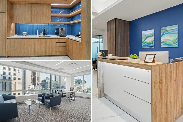 Co-working spaces rebranding with high-end amenities, including suites