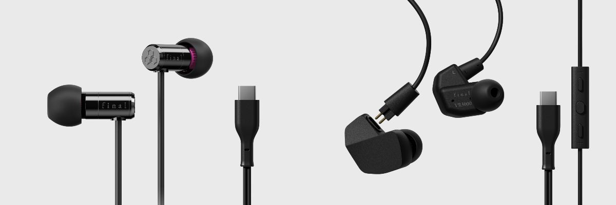 Final、ASMR・ゲーム向けイヤホン「E500」「VR3000」にマイク付きUSB-Cモデル