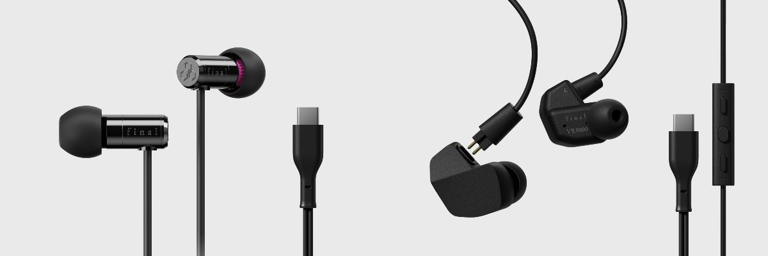 Final、ASMR・ゲーム向けイヤホン「E500」「VR3000」にマイク付きUSB-Cモデル