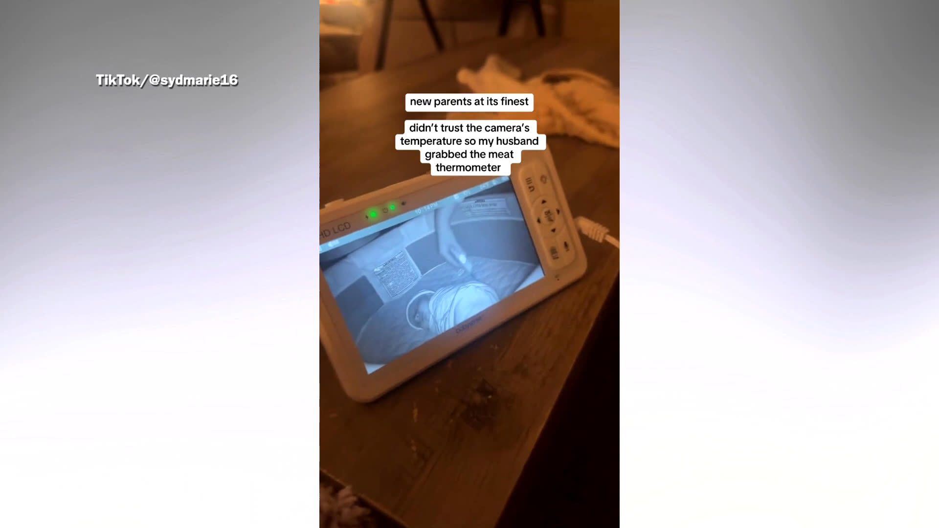 Mom questions baby cam temperature, stunned by what dad caught doing