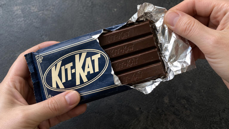 KitKat once came in blue wrappers. The chocolate changed too