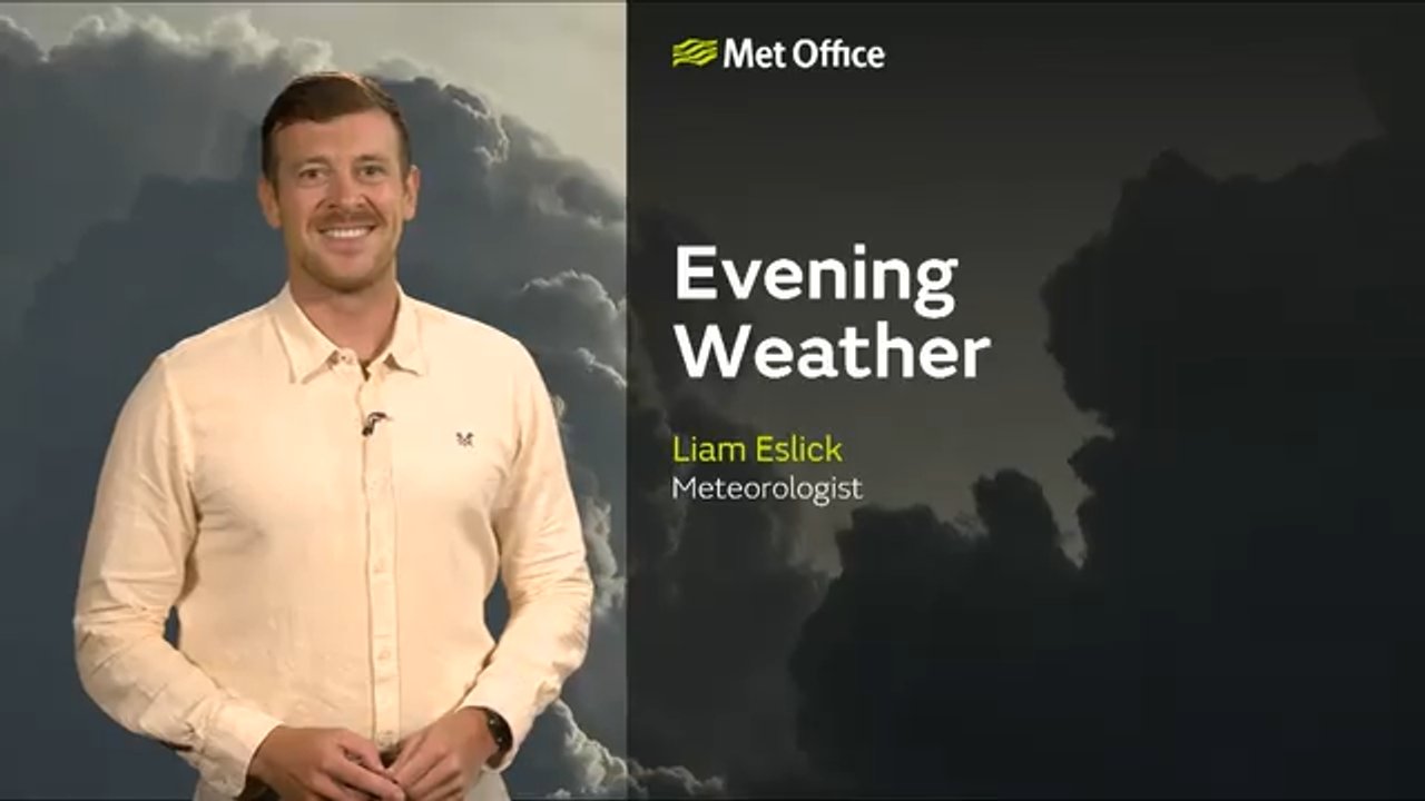 Met Office Saturday evening weather forecast 27/06/26