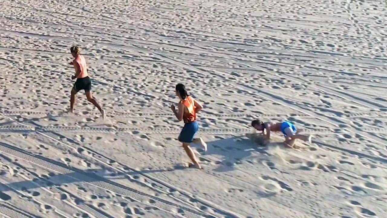 Nick Symmonds' beach mile starts with a runner down