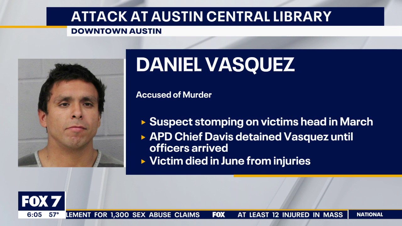Man accused of murder in library assault