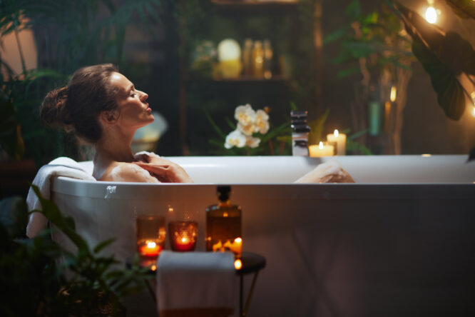 A hot bath may lower blood pressure more than a workout, study suggests