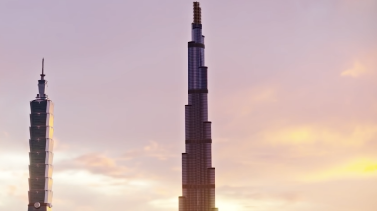 How long is the fall from the world’s tallest building?