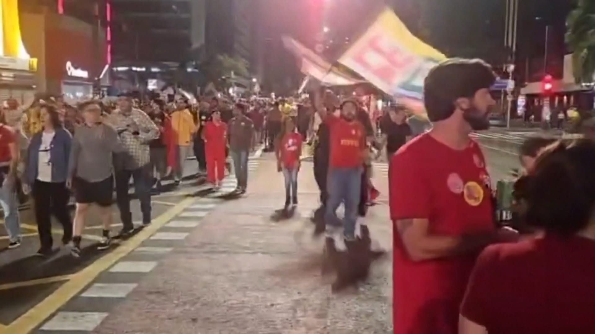 Lula supporters celebrate re-election victory