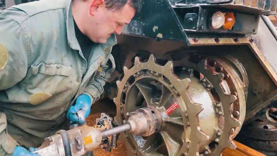 FV432 takes a test drive after a running gear overhaul