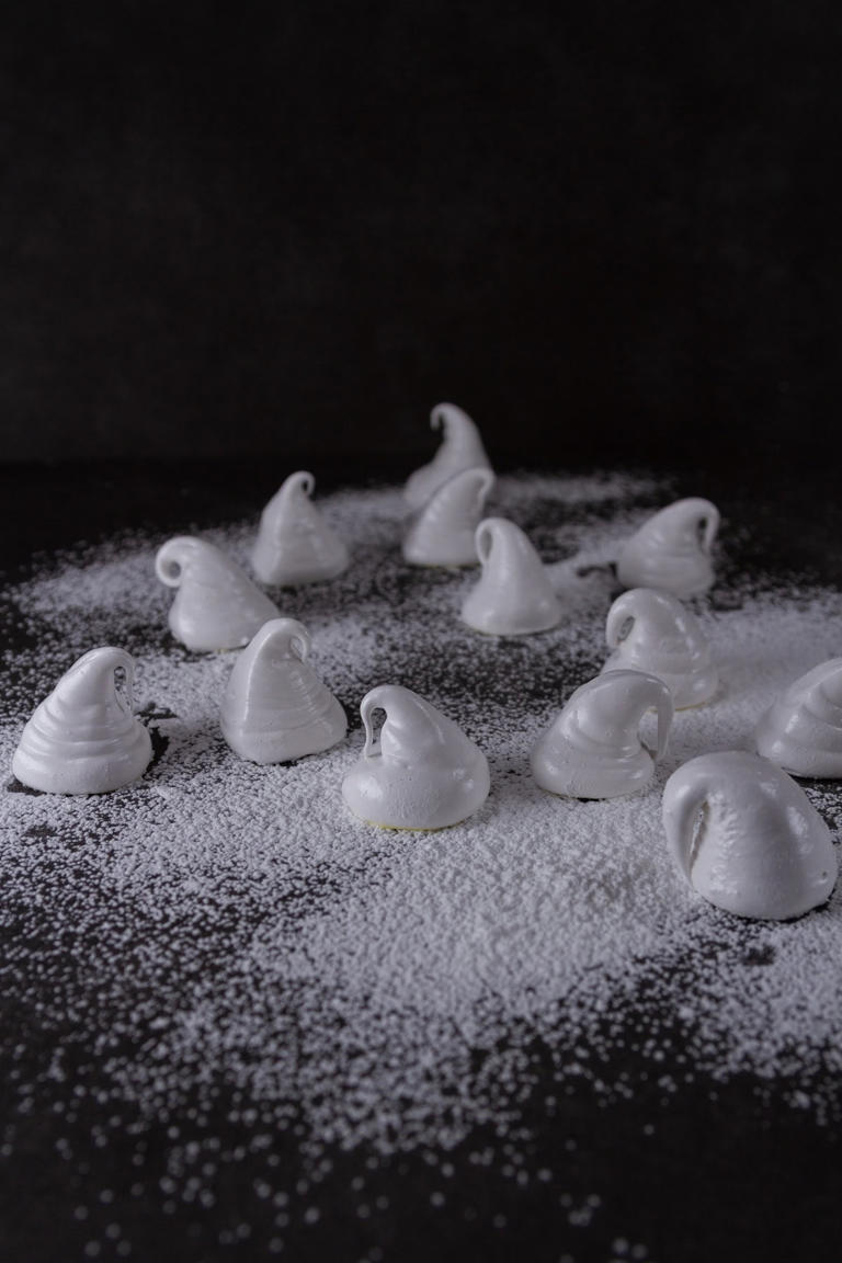 Homemade marshmallow ghosts