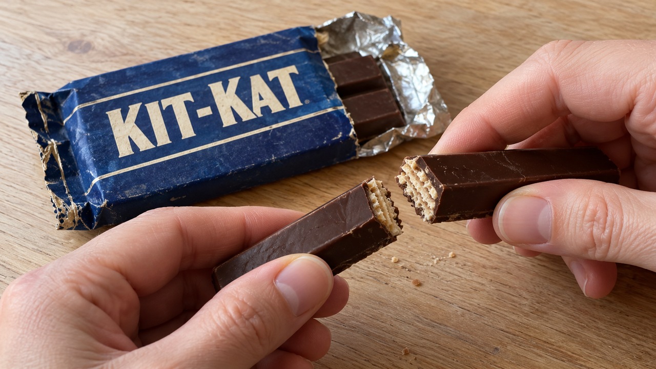 KitKat once came in blue wrappers. The chocolate changed too