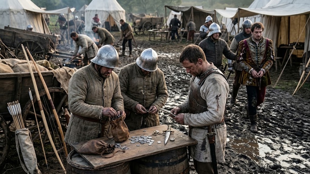 What happened to the ransom and plunder captured in medieval war?