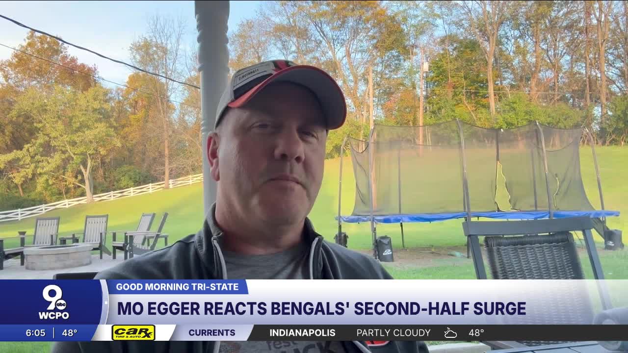 Radio host Mo Egger reacts to Bengals' second-half surge
