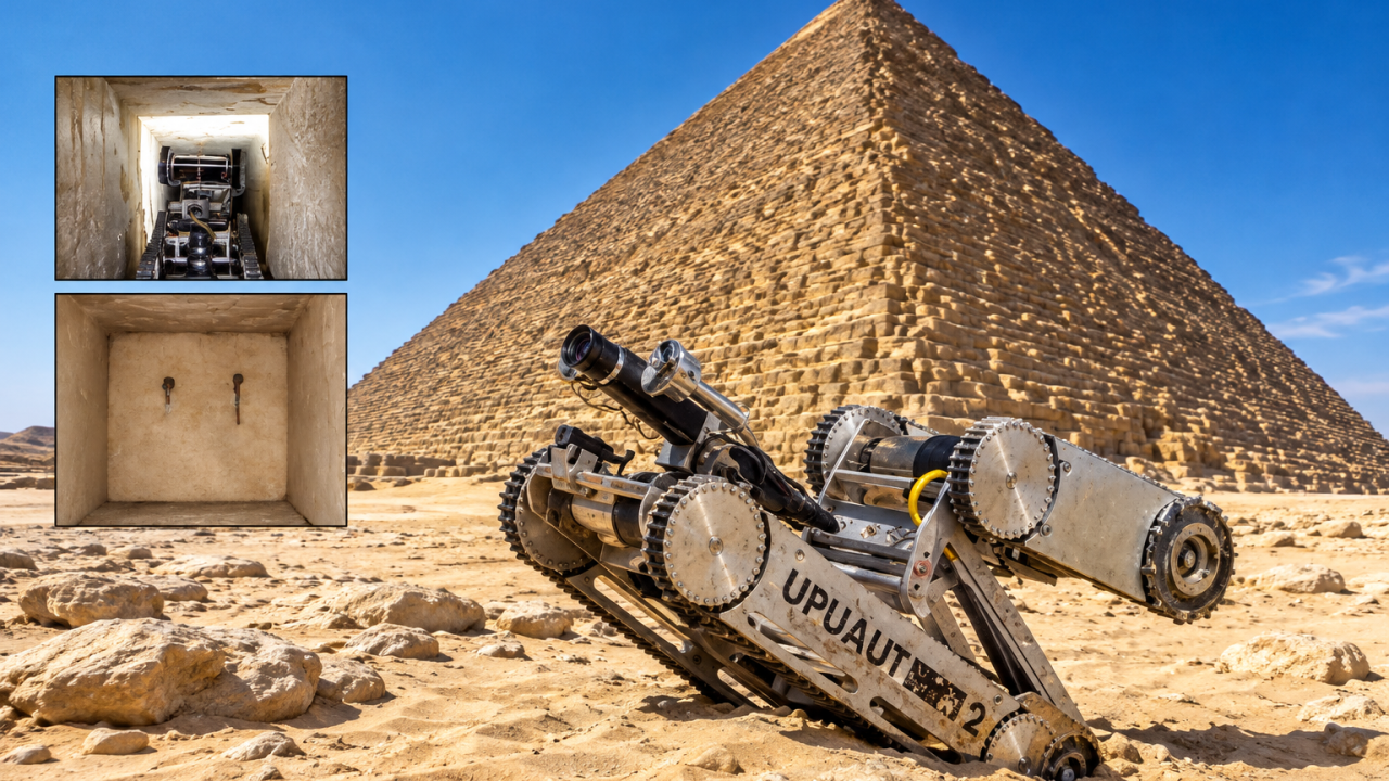 Gantenbrink’s 1993 robot discovered a sealed door 200 feet inside the ...