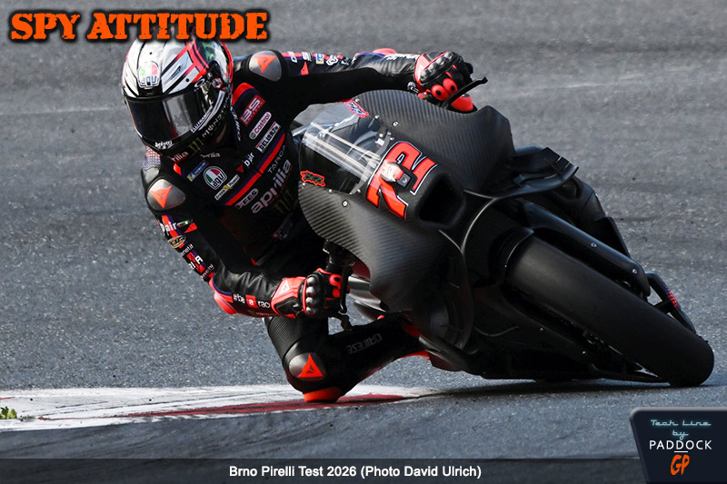 « Spy Attitude » technique MotoGP 2027 : Aprilia RS-GP