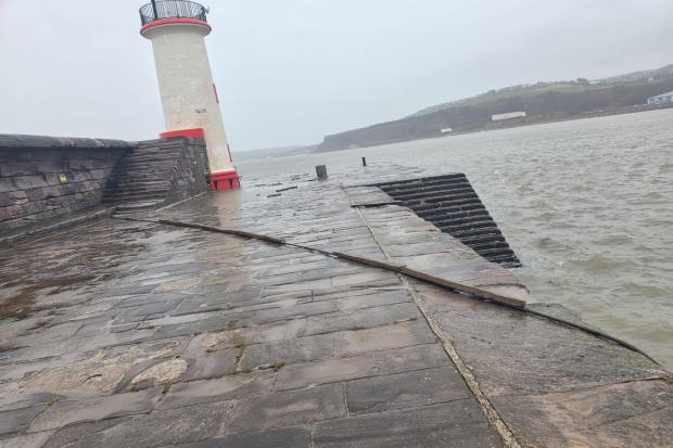 Pier closed until further notice after Storm Boelo rips out power cable