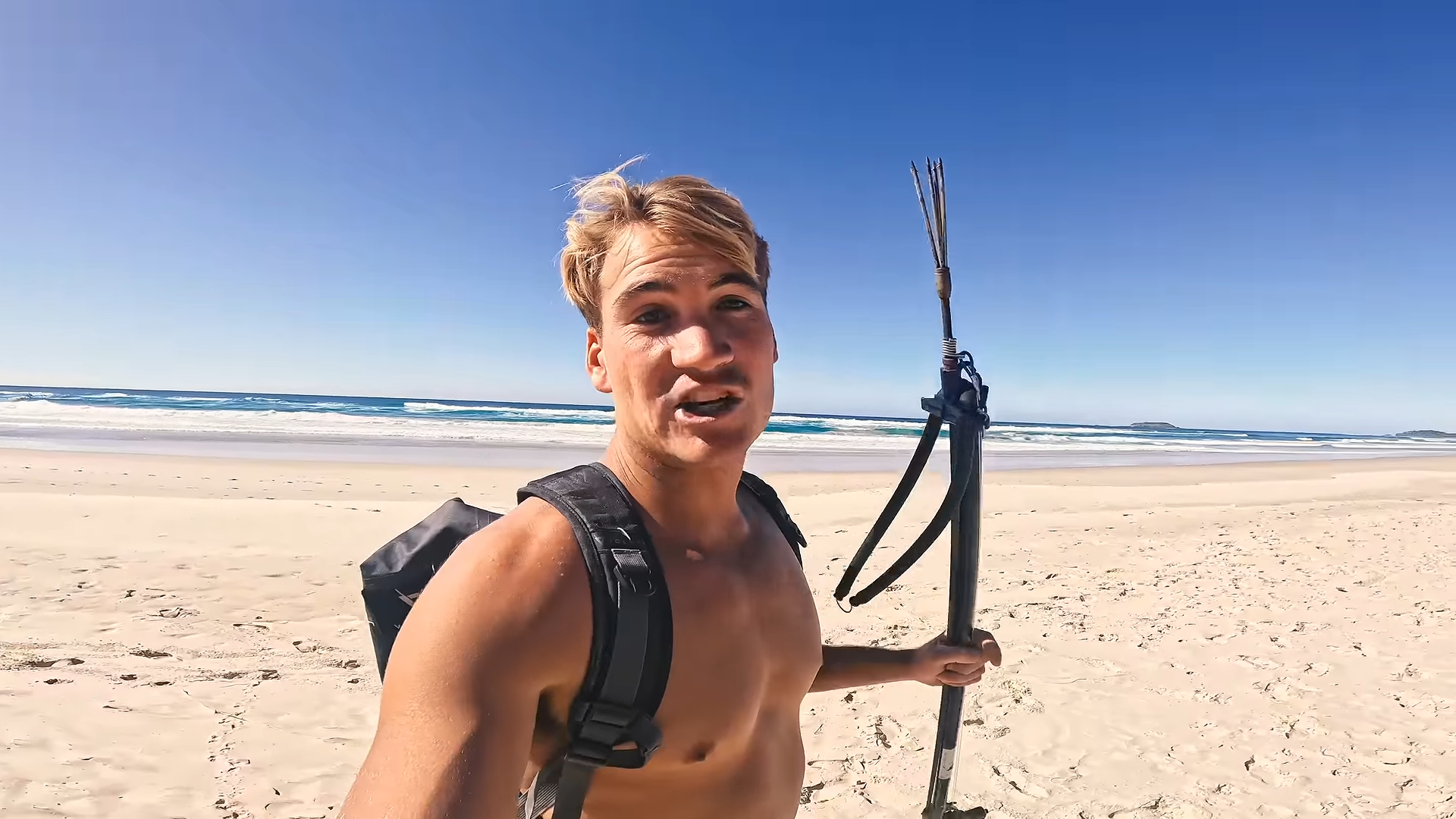 Attempting a 24-hour fishing challenge with a tiny speargun