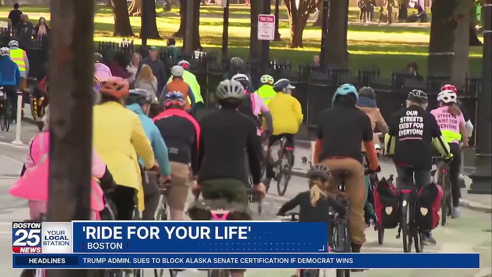 Ride for your life brings cyclists to Boston Common for safer streets