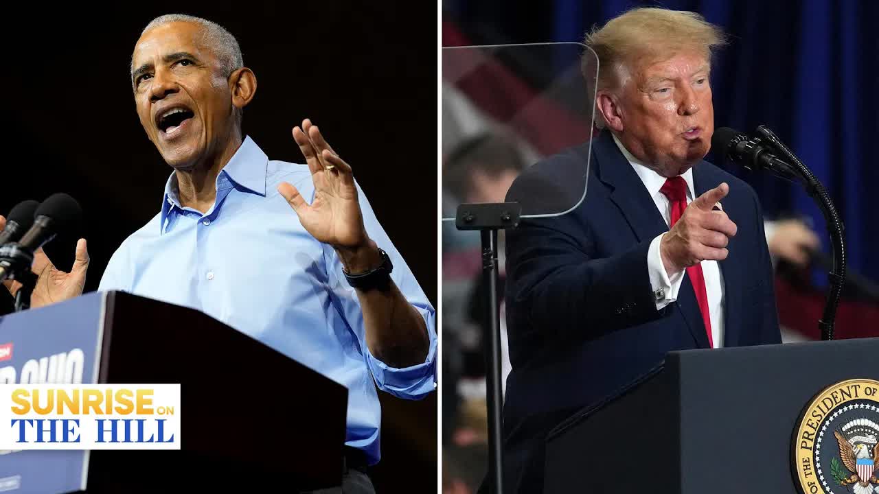 Obama, Trump campaign blitz: Trump says US making 'freaking fortune ...