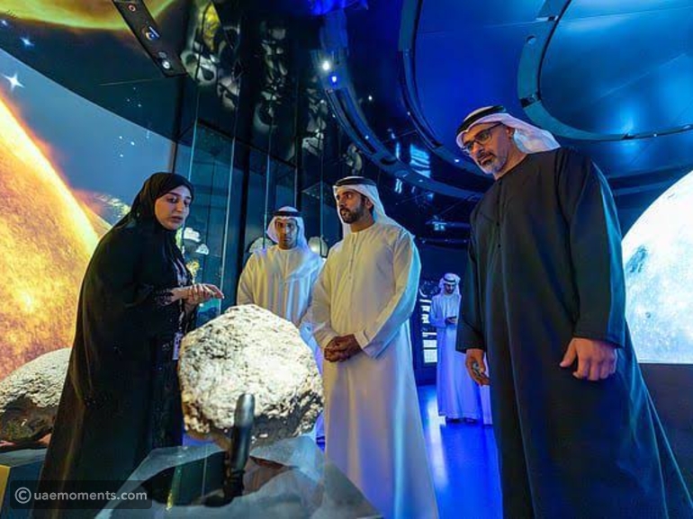 Abu Dhabi museum lets visitors touch a piece of the moon