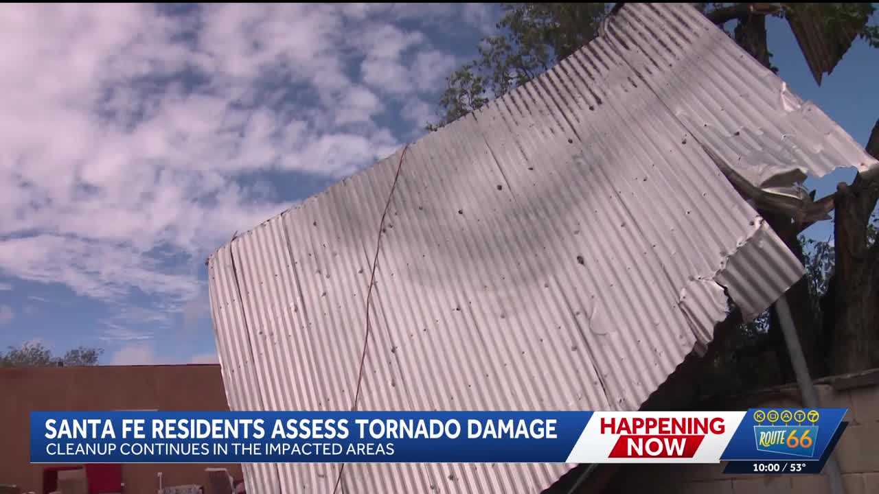 ‘I was really, really scared’: Santa Fe residents recount rare tornado